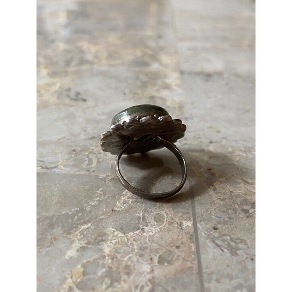 Multicolor Iridescent Sterling Silver Ring Size 5.5 - Picture 6 of 7